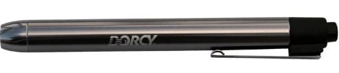 Dorcy 41-1218 Portable Aluminum LED Pen Light with Metal Clip, 15-Lumens, Silver Finish