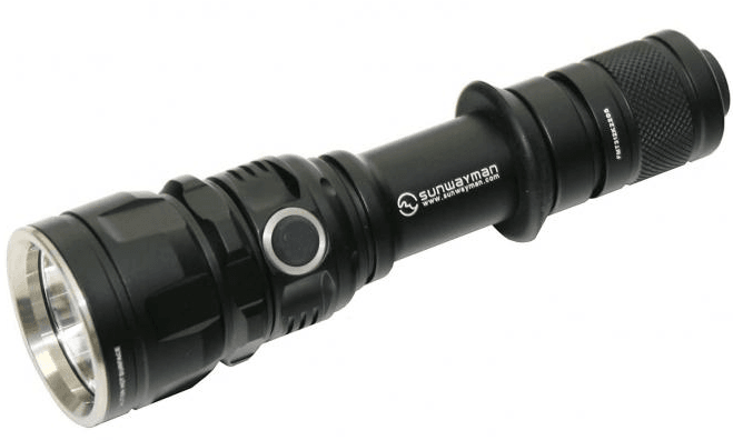 Sunwayman T20CS Cree XM-L U2 Long Throw Side Switch LED Flashlight, Black
