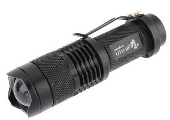 7W 300LM Mini CREE LED Flashlight Torch Adjustable Focus Zoom Light Lamp