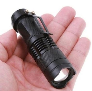 7W 300LM Mini CREE LED Flashlight Torch Adjustable Focus Zoom Light Lamp