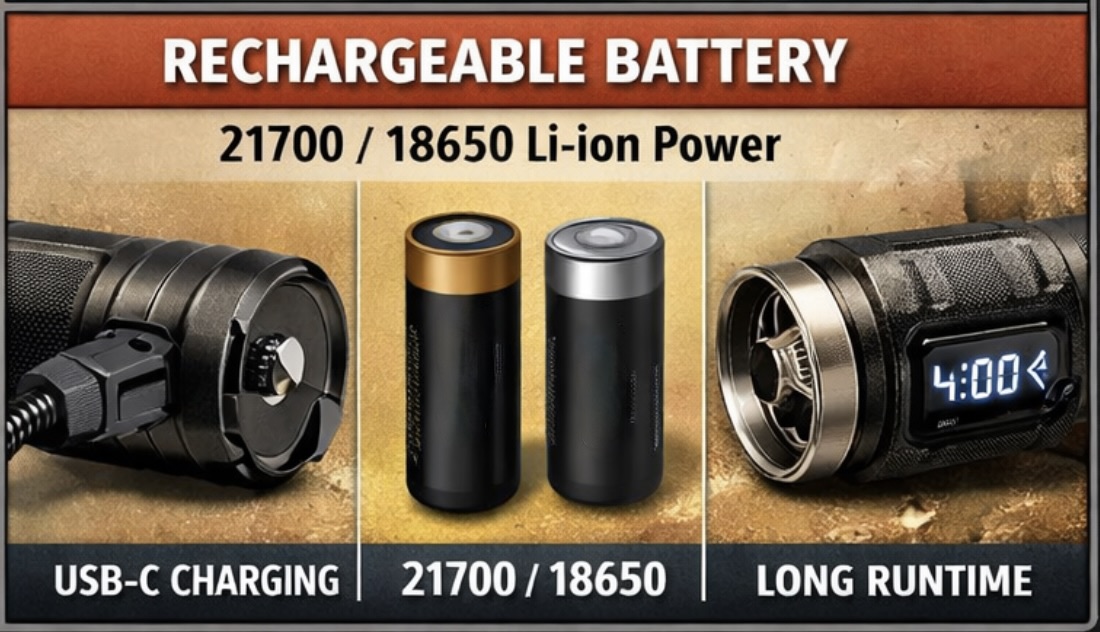 flashlight battery types 