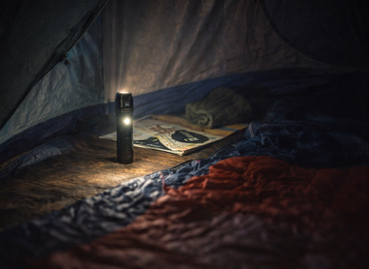 flashlight moonlight mode tent